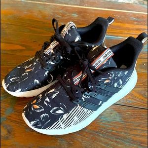 Adidas Questar Flow Butterflies Women's Shoes Size 7 Core Black EF0795